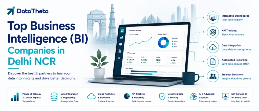 Top 10 Business Intelligence (BI) Companies in Delhi NCR for Dashboards, Data Visualization & Analytics